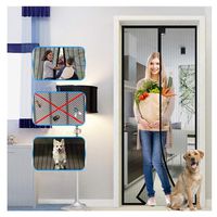 Magnetic Screen Door with Heavy Duty Mesh Curtain, Tight Self Closing Magnetic Seal, Heavy Duty, Hands Free, Pet and Kid Friendly, Full Frame Hook & Loop, Fits All Size up to 83" x 39"