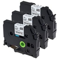 Oozmas Replace P-Touch 12mm Tape, TZe-231 Compatible with Brother Label Maker Tape, Black on White, for Ptouch PTD600, PTH110, PT-D210 Labeler, 3-Pack