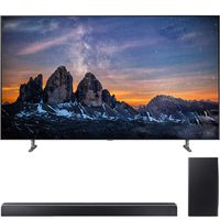 Samsung QN65Q80RA 65" Q80 QLED Smart 4K UHD TV (2019 Model) with Samsung 370W Virtual 5.1.2-Channel Soundbar System with Wireless Subwoofer - (HWQ80R)