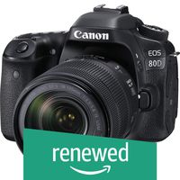 Canon EOS 80D Digital SLR Kit with EF-S 18-135mm f/3.5-5.6 Image Stabilization USM Lens (Black) (Renewed)