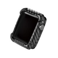 Libobo Compatible with iWatch 5 Ultra Thin Ca rbon Fiber Cases Protective Bumper Full Cover (44mm)