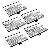 5pcs eBook Li-Ion Battery EBBK-PDA288LI for Barnes & Noble Nook, Nook Classic Barnes & Noble 5, Barnes & Noble 9875521, Barnes & Noble 9BS11GTFF10B3, Barnes & Noble BNRB1530, Barnes & Noble BNRB454261