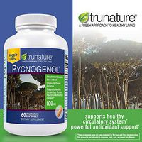 TruNature Pycnogenol 100 mg - French Maritime Pine Bark Extract, Powerful Antioxidant Support - 2 Bottles, 50 Vegetarian Capsules Each