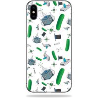 MightySkins Skin Compatible with Apple iPhone Xs Max - Science Cartoon | Protective, Durable, and Unique Vinyl Decal wrap Cover | Easy to Apply, Remove, and Change Styles | Made in The USA