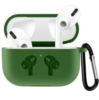 UHKZ Compatiable with AirPods Pro 2019 Case[Visible Front LED], Protective Soft Slim Silicone Case with Keychain Accesssories for AirPods Pro Charging Case [2019 Release],Avocado Green