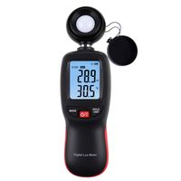 Digital Light Meter Illuminance 200,000 Foot Candle/Lux Temperature Tester Data Storage
