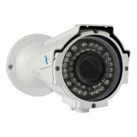 LineMak IR Bullet Camera, 1/2.8" HDIS Color CMOS Sensor, 1200TVL, 2.8-12mm varifocal Lens, 42pcs LEDs, 131ft IR Night Vision, for DVR or Surveillance Systems.