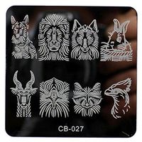 Ecurson Pattern DIY Nail Art Image Stamp Stamping Plates Manicure Template (G)