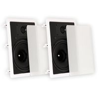 Theater Solutions TS80W in Wall 8" Speakers Surround Sound Home Theater Pair