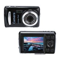 Exteren 2.4HD Screen Digital Camera 16MP Anti-Shake Face Detection Camcorder Blank Portable (Black)