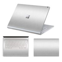 MasiBloom Full Body Protector Decal Skin Laptop Cover Sticker for 13" 13.5 inch Microsoft Surface Book 2 Core i7 Advanced Configuration Version (2017 Released) (for 13.5" Book i7, Decal- Silver)