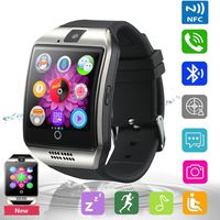 Pandaoo Bluetooth Smart Watch Phone Smart Watch Mobile Phone Unlocked Universal GSM Bluetooth 4.0 NFC Music Player Camera Calendar Stopwatch Sync for Android iPhone Google Huawei Smartphones (Silver)