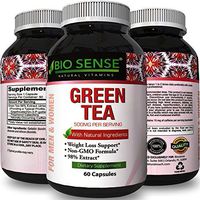 Green Tea Pills Stomach Fat Burner All Natural Weight Loss Men and Women Boost Metabolism Heart Health Supplements Detox Cleanse Pure Green Tea Leaf Extract Energy Booster Antioxidant