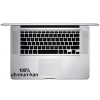 100% Uh-Murr-Kan Funny American Merica Vinyl Sticker Laptop Keyboard Inside Corner iPhone Cell Decal (3.5" Wide)