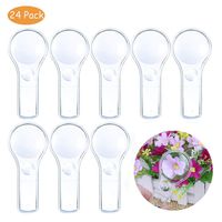 Plastic Magnifier, Mini Magnifying Glass 5X and 15X Handheld Reading for Kids Home, Classroom, Outdoor Science Observation Hand Lens IRCHLYN 24 Pack