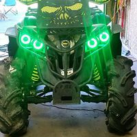 Can Am Renegade Halos rings lights kit set 4 (Green)