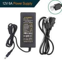 LEHOU 12v6a Power Supply LEHOU LED Power Supply 12volt 6amp 72watt Power Adapter 12V 6A DC for LED Strip Light,Rope Light,Wireless Router,ADSL Cats,Security Cameras and other Low Voltage Device