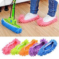 Cleaning Cloths - 1pair Chenille Lazy Shoes Cover Home Floor Dust Water Cleaning Shoe Wipe Slippers Wigs Mophead - Windows Swedish Lens Norwex Eyeglass Absorbent Washable Kitchen Cellulose Bulk