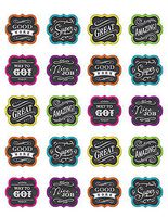 Teacher Created Resources (5618) Chalkboard Brights Stickers