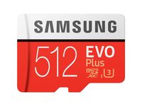 Samsung EVO Plus Class 10 Micro SDXC with Adapter, 512GB (MB-MC512GA) (Renewed)