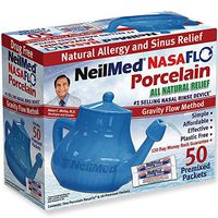 NeilMed Nasaflo Porcelain Neti Pot, 50 Count