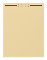 Globe-Weis/Pendaflex File Backs with Fasteners, Letter Size, Manila, 100 Per Box (75511)