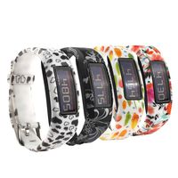 Tkasing Silicone Wristbands Replacement Bands with Clasps Replacement for Vivofit 2/Garmin Vivofit 2 Wrist Bands (No Tracker) (7 Colors D)