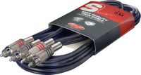Stagg 10 ft. Twin cable - m. RCA/m. RCA