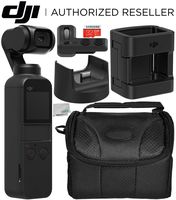 DJI Osmo Pocket Gimbal with DJI Expansion Kit and Starter Accessory Bundle - Includes: 32GB microSDHC Memory Card + DJI Control Wheel + DJI Accessory Mount + DJI Wireless Module Base + More