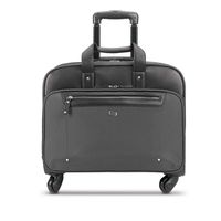 Solo New York Gramercy Rolling Laptop Bag. 4 Wheel Rolling Briefcase for Women and Men. Fits up to 15.6 inch laptop - Grey