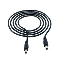 UnvarySam DC Extension Cable 1.5m/4.9ft 2.1mm x 5.5mm DC Plug Male to Male Adapter Extension Cable, 22AWG for 12V 3A LED Light Strip, CCTV Camera, Router and IP Camera