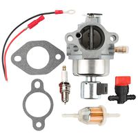 Hilom 20-853-33-S Carburetor + Fuel Filter for Kohler Courage SV Series SV470 SV480 SV530 SV540 SV590 SV591 SV600 SV601 SV610 SV620 SV530S CV CV490 CV492 CV493 117-S Engine - Kohler CV491 Carburetor