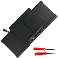 Alliboo Laptop Battery for Apple MacBook Air 13" A1405 A1377 A1496, fits A1369 (Mid 2010, Mid 2011 Version) A1466 (Mid 2012, Mid 2013, Early 2014 Version) - 12 Months Warranty [Li-Polymer 7.3V 50Wh]