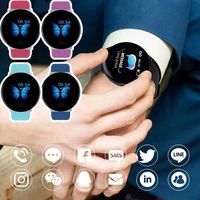 Whatyiu Bluetooth 4.0 Smart Bracelet,1.3 inches D19 Heart Rate Blood Pressure Waterproof Step Counter Smart Watch