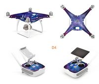 OK-STORE Exclusive Decoration Wrap Skin Decal Kit for Phantom 4 Pro Quadcopter Drone Body Shell, DJI Phantom 4 PRO Portable Collapsible Mini Racing Drone Water-resistant PVC Sticker