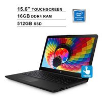 HP Pavilion 15 Newest 15.6-Inch Touchscreen Premium Laptop, Intel Pentium 4-Core N5000 Up to 2.70GHz, Intel UHD 605, 16GB DDR4 RAM, 512GB SSD, HDMI, WiFi, Bluetooth, Windows 10