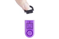 B A S U eAlarm, The World's Smallest Emergency Alarm, Proven Results 120dB Personal Alarm, Battery Included, Carabiner Included, Purple