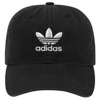 adidas Originals Women's Relaxed Adjustable Strapback Cap, Black/White, One Size