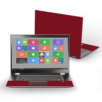 Mightyskins Skin Compatible with Lenovo Flex 5 15" (2017) - Solid Burgundy | Protective, Durable, and Unique Vinyl Decal Wrap Cover | Easy to Apply, Remove, and Change Styles | Made in The USA