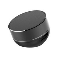 Bluetooth Speaker,QCY Mini Portable Speaker with Bluetooth/USB/TF Card Mode with Call Answer End Function Loudspeaker 10M Stereo Sound Subwoofer Glossy Aluminium Alloy Wireless Speaker (Black)