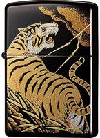 Zippo Tiger Japanese Makie Tora Gold Tank Japan Limited Oil Lighter
