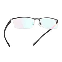 LifeArt Alloy Semi-Rimless Reading Glasses, Blue Light Filter Computer Glasses, Transparent Lens,Reduce Headaches&Eyestrain,Stylish for Men