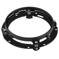Black 7inch Round Headlight Ring Mounting Bracket for Harley Davidson Headlight Mount
