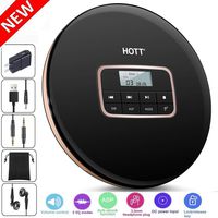 HONGYU Portable CD Player with LED Display,Anti-Shock Personal CD Music Disc Players for Kids Adults Students Walkman Compact CD Player