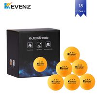 KEVENZ 18-Pack Premium 3-Star 40mm Orange Table Tennis Balls,Competition Quality Ping Pong Ball(18pack, Orange)