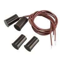 uxcell 2pcs RC-33 NC Recessed Wired Security Window Door Contact Sensor Alarm Magnetic Reed Switch Brown