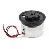 uxcell Black Silver Tone DC 5.9V VCD DVD Player Micro Motor w Trayer CD Holder