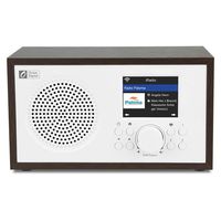 Ocean Digital Wi-Fi Internet radios WR100F FM Digital Radio with Bluetooth Speaker & Sleep Radio, Aux in,26000+ Stations,2.4" Color Display, Airmusic Control APP- Walnut