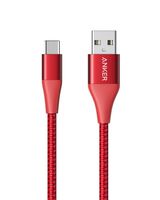 Anker Powerline+ II USB-C to USB-A Cable (3ft), for Samsung Galaxy S10 / S9 / S9+ / S8 / S8+ / Note 8, LG V20/G5/G6, iPad Pro 2018 and More(Red)
