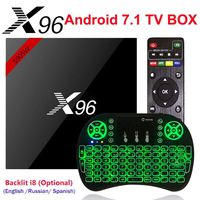 X96 Mini Android 7.1 TV Box Amlogic S905W Quad-core 64 Bit DDR3 1GB 8GB 4K UHD WiFi & LAN VP9 DLNA H.265 - With Backlight Air Mouse